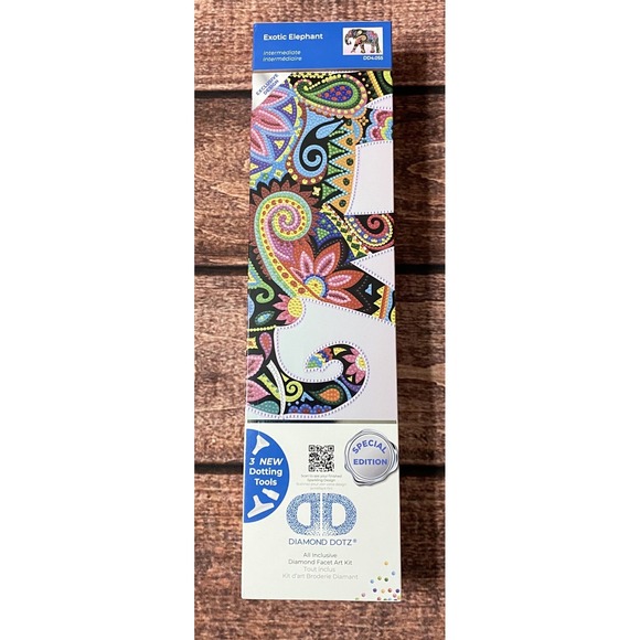 Diamond Dotz Other - Diamond Dotz Exotic Elephant Diamond Dotting Kit New